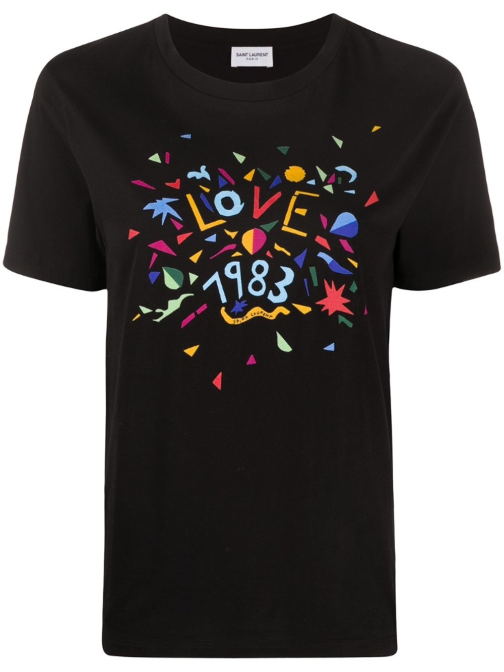 Saint Laurent Love 1983 Printed Cotton Jersey T-shirt
